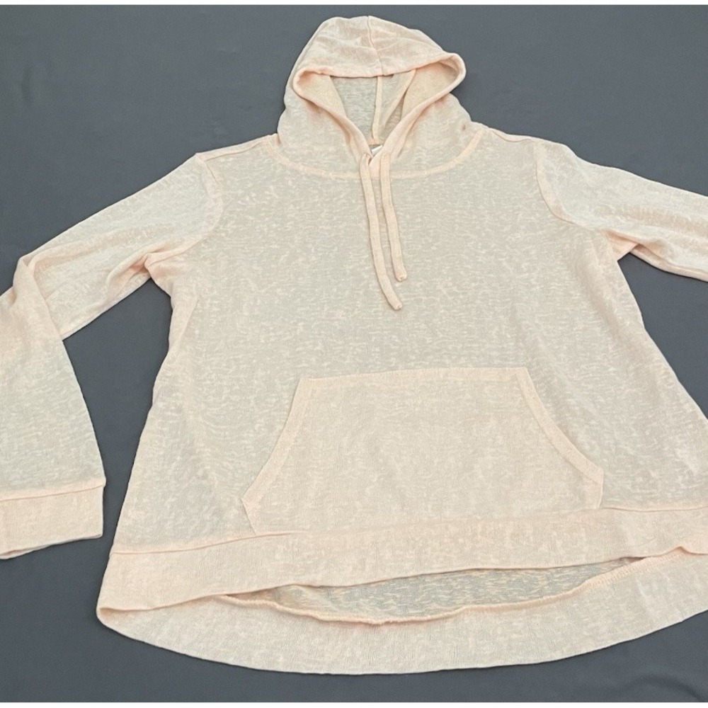 Weatherproof Lightweight Hoodie Sweater Womens Size Small Peach Orange Hooded - Picture 4 of 13